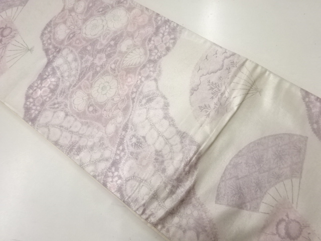 JAPANESE FUKURO OBI / FOLDING FAN PATTERN